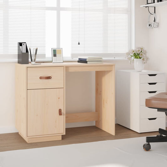 Bureau 95x50x75 cm Bois Massif Pin