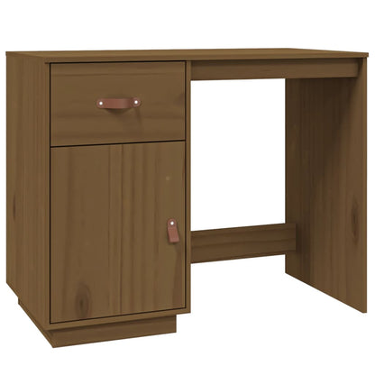 Desk Honey Brown 95x50x75 cm Solid Wood Pine