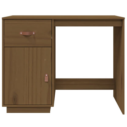 Desk Honey Brown 95x50x75 cm Solid Wood Pine
