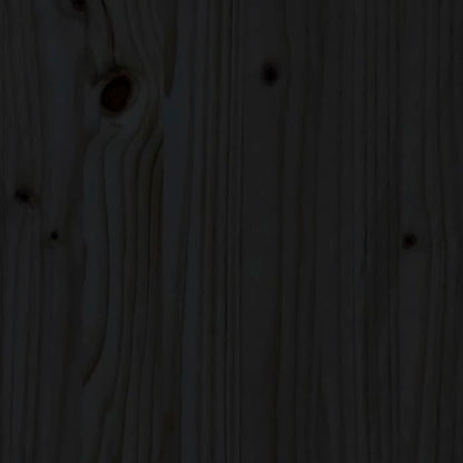 Desk Black 95x50x75 cm Solid Wood Pine