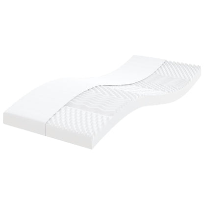 Foam Mattresses 2 Pcs White 90X190 Cm 7-Zone Hardness 20 Ild