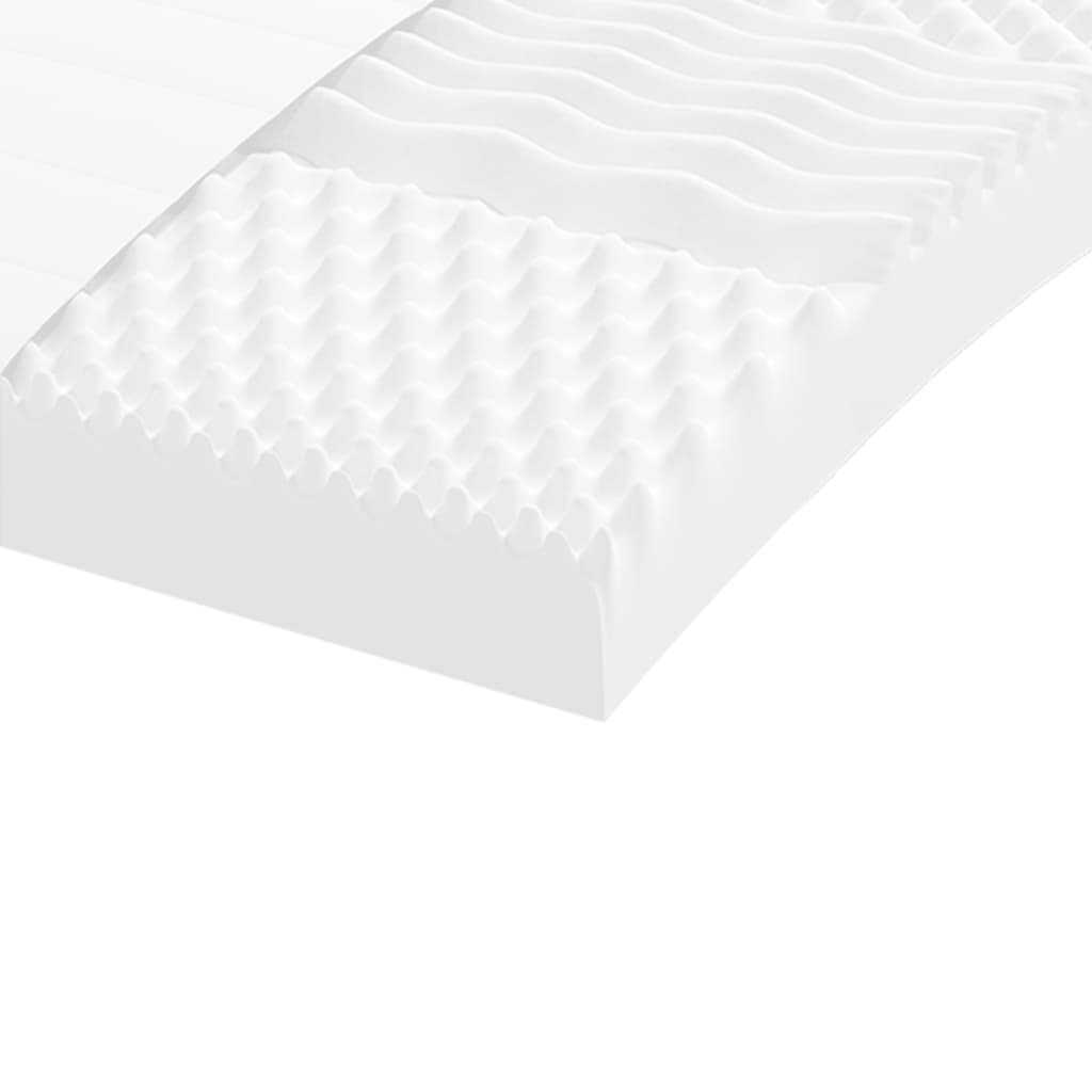 Foam Mattresses 2 Pcs White 90X190 Cm 7-Zone Hardness 20 Ild