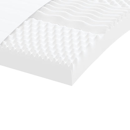 Foam Mattresses 2 Pcs White 90X190 Cm 7-Zone Hardness 20 Ild
