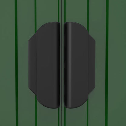 Garden Shed Green Galvanised Steel