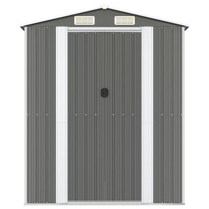 Garden Shed Light Grey Galvanised Steel