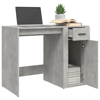Escritorio Hormigón Gris 100x49x75 cm Madera Ingeniosa