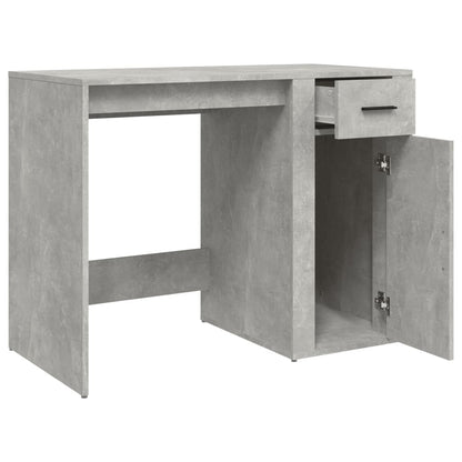 Escritorio Hormigón Gris 100x49x75 cm Madera Ingeniosa