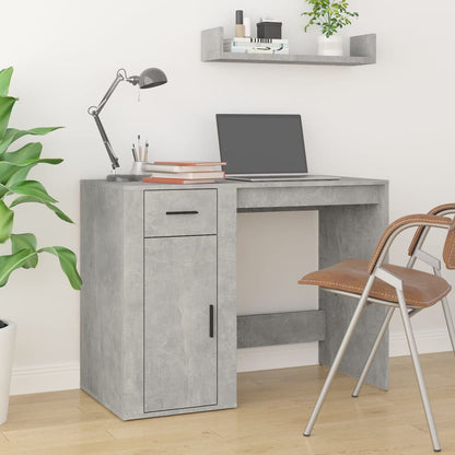 Escritorio Hormigón Gris 100x49x75 cm Madera Ingeniosa