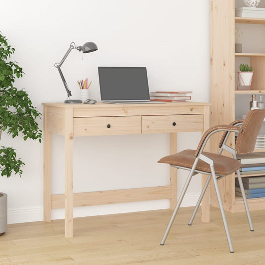 Escritorio con Cajones 100x50x78 cm Madera Maciza Pino