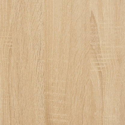 Desk Sonoma Oak 80x50x90 cm Engineered Wood and Iron
