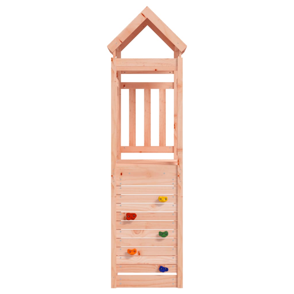Play Tower with Rockwall 53x110.5x214 cm Solid Wood Douglas