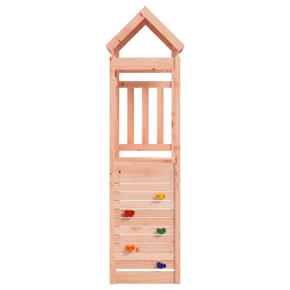 Play Tower with Rockwall 53x110.5x214 cm Solid Wood Douglas