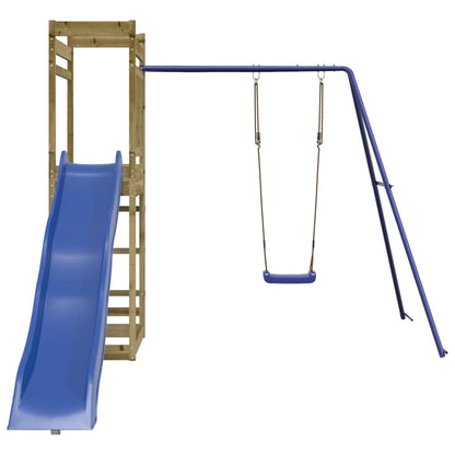 Parque infantil exterior de madera de pino impregnada