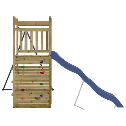 Parque infantil exterior de madera de pino impregnada