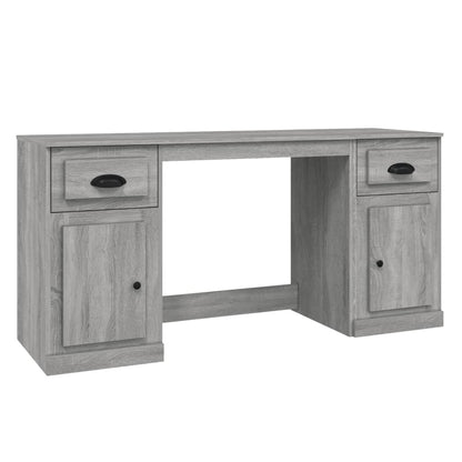 Desk with Cabinet Grey Sonoma Engineered Wood