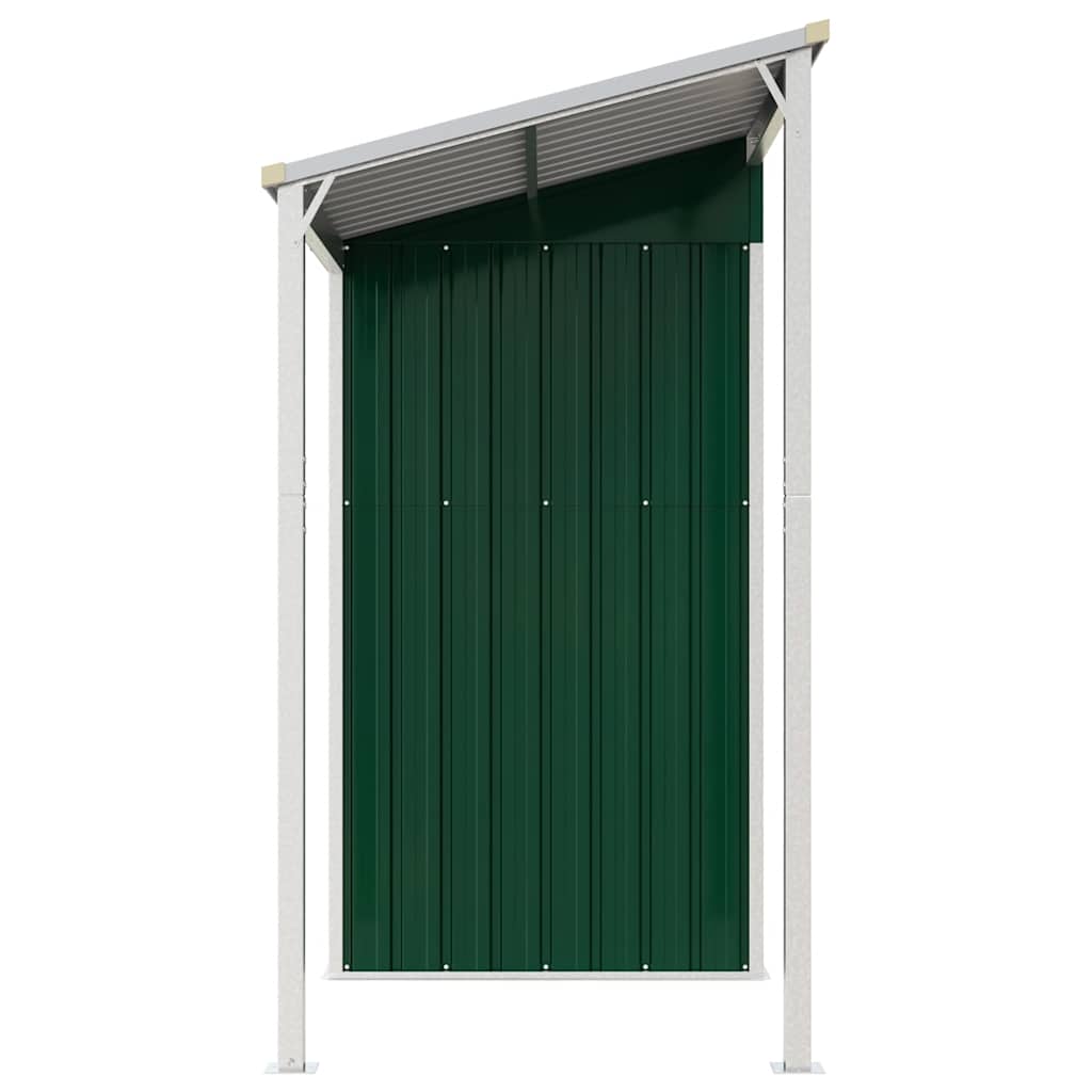 Garden Shed With Extended Roof 277X107X181 Cm Steel