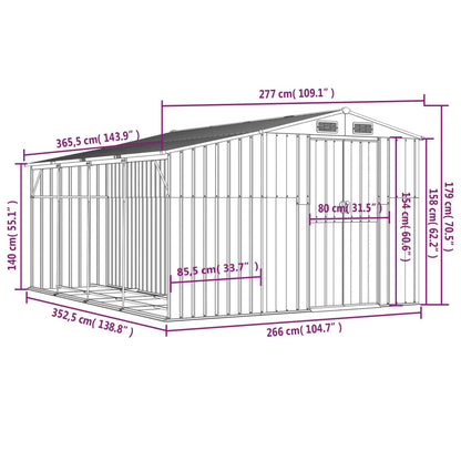 Garden Shed Galvanised Steel