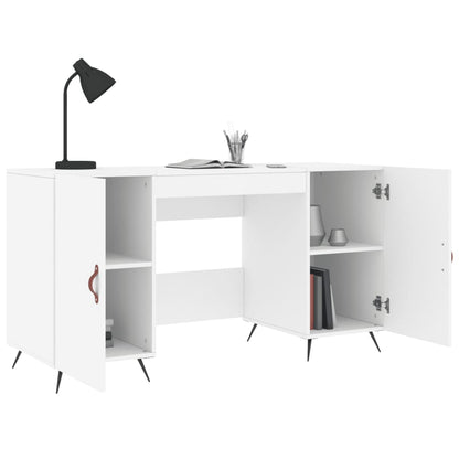 Bureau Blanc 140x50x75 cm Bois composite