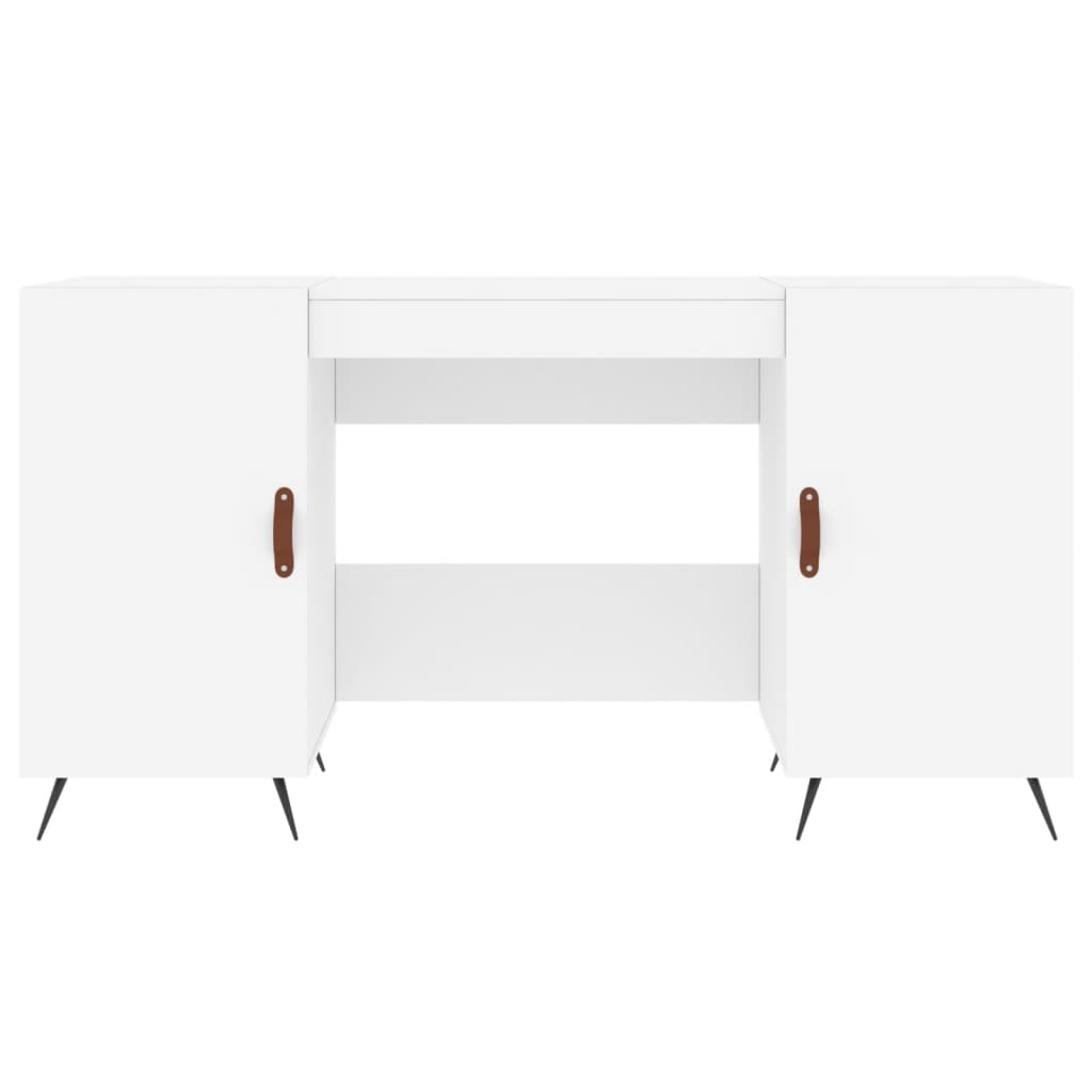 Bureau Blanc 140x50x75 cm Bois composite