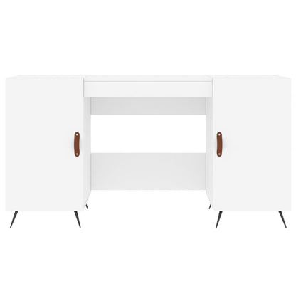Bureau Blanc 140x50x75 cm Bois composite