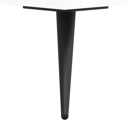 Desk High Gloss White 140x50x75 cm Engineered Wood