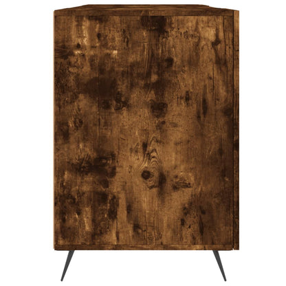 Desk Smoked Oak 140x50x75 cm Engineered Wood