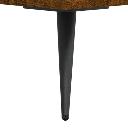 Desk Smoked Oak 140x50x75 cm Engineered Wood