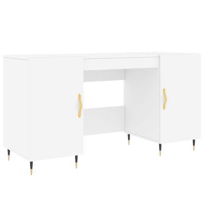 Bureau Blanc 140x50x75 cm Bois composite