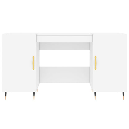 Bureau Blanc 140x50x75 cm Bois composite