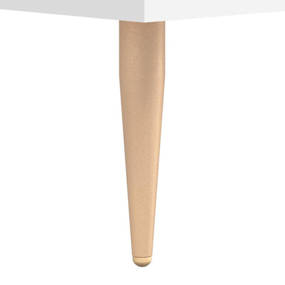 Desk White 140x50x75 cm Engineered Wood