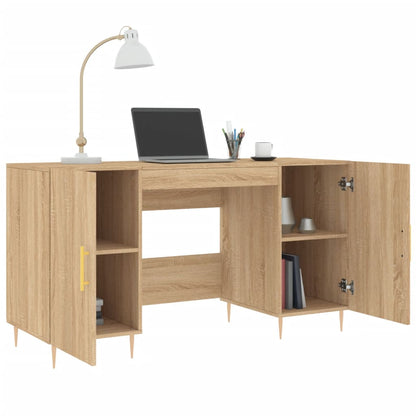 Desk Sonoma Oak 140x50x75 cm Engineered Wood