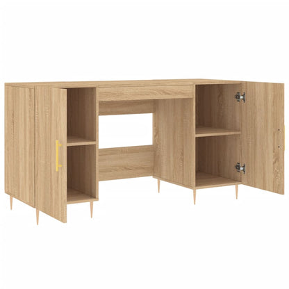 Desk Sonoma Oak 140x50x75 cm Engineered Wood