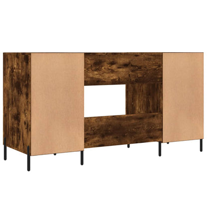 Bureau Chêne fumé 140x50x75 cm Bois composite