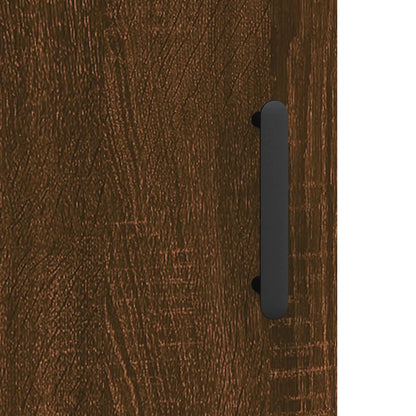 Desk Brown Oak 140x50x75 cm Engineered Wood