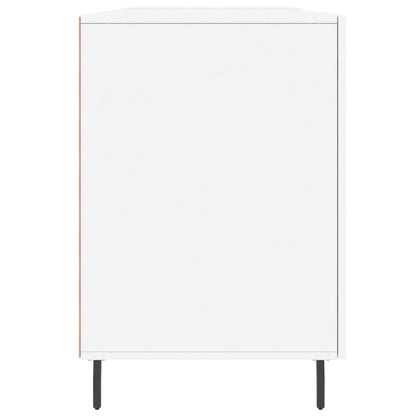 Desk White 140x50x75 cm Engineered Wood