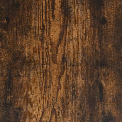 Computer Desk Smoked Oak 131x48x75 cm Engineered Wood
