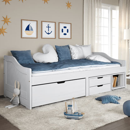 Day Bed With 3 Drawers Without Mattress Irun 90X200 Cm