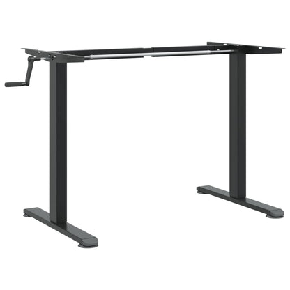 Cadre de bureau debout noir (94-135)x60x(70-114) cm en acier