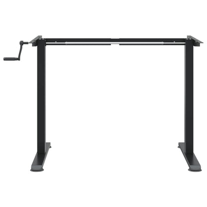 Cadre de bureau debout noir (94-135)x60x(70-114) cm en acier