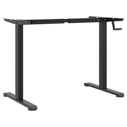 Cadre de bureau debout noir (94-135)x60x(70-114) cm en acier