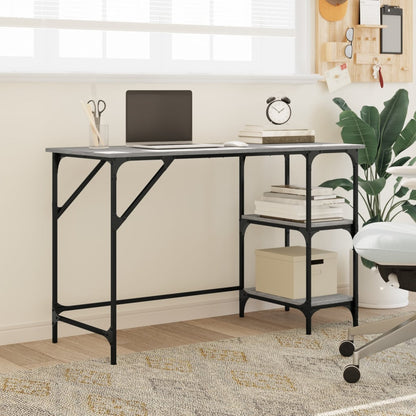 Desk Grey Sonoma 120x50x75 cm Metal and Engineered Wood