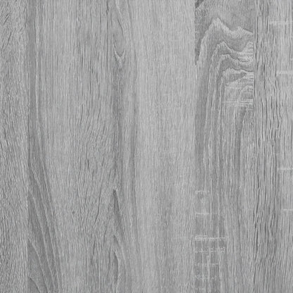 Desk Grey Sonoma 140x50x75 cm Metal and Engineered Wood