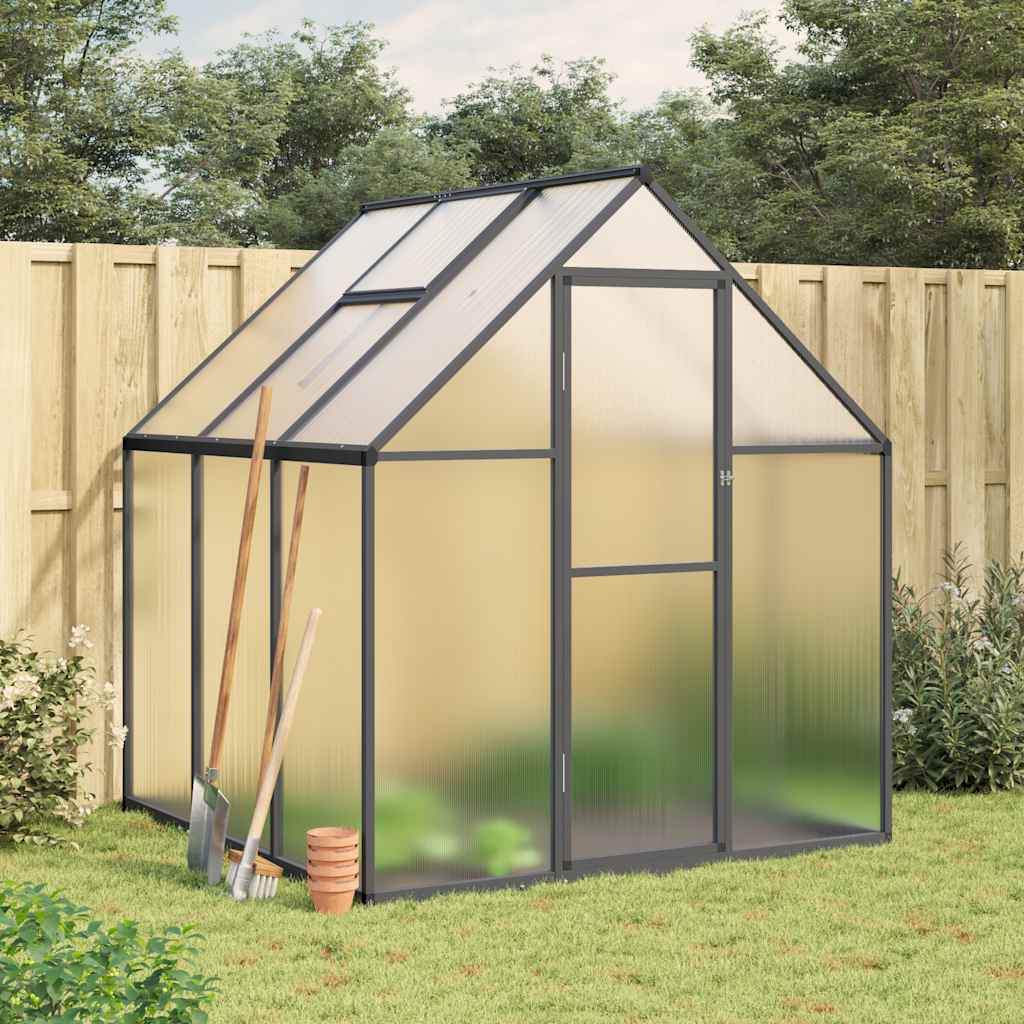 Greenhouse With Base Frame Aluminium