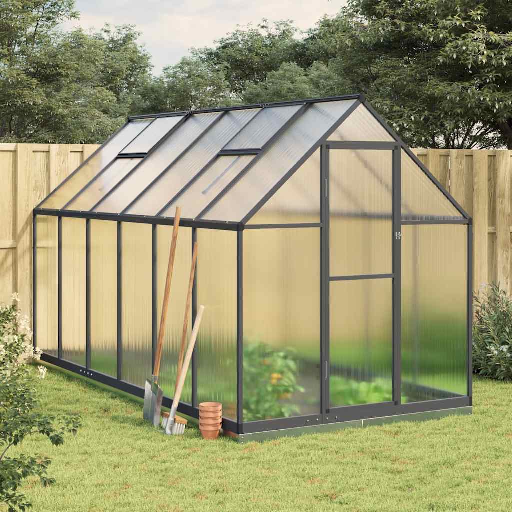 Greenhouse With Base Frame Aluminium