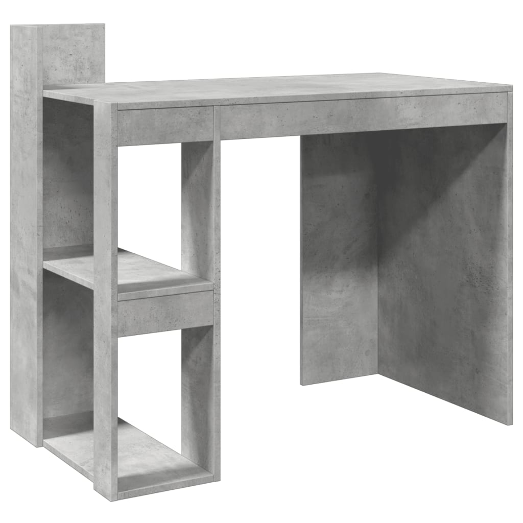 Office Desk Concrete Grey 103.5x56.5x94 cm Engineered Wood