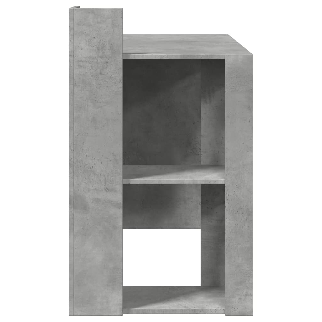Office Desk Concrete Grey 103.5x56.5x94 cm Engineered Wood