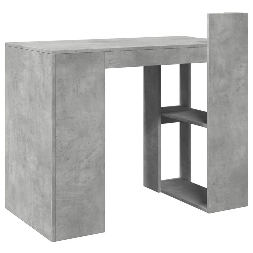 Office Desk Concrete Grey 103.5x56.5x94 cm Engineered Wood