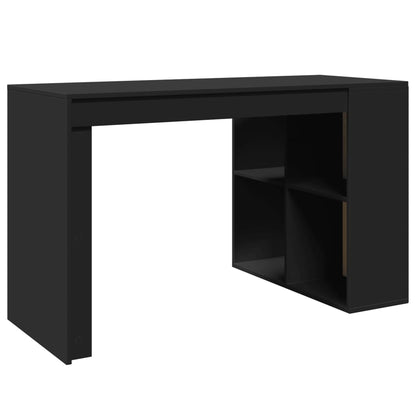 Office Desk Black 123.5x73.5x75 cm Engineered Wood