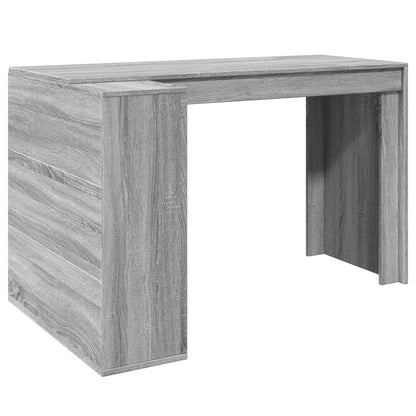 Bureau Gris Sonoma 123,5x73,5x75 cm Bois d'ingénierie