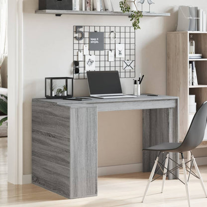 Bureau Gris Sonoma 123,5x73,5x75 cm Bois d'ingénierie